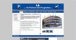 Desktop Screenshot of a1-parken-am-flughafen.de