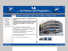 Tablet Screenshot of a1-parken-am-flughafen.de